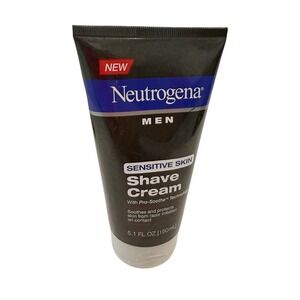 Neutrogena Mens Sensitive Skin Shave Cream 5.1 oz - NOS - Discontinued